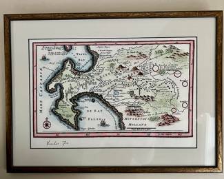 "Holland" Framed Map
