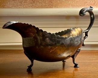 Antique Irish Sterling Silver Gravy Boat
