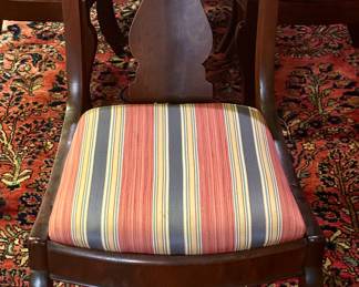 (6) Empire Victorian Croch Mahogany Dining Chairs