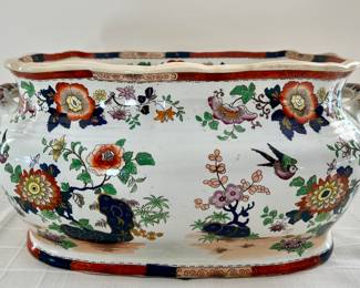 Antique Ironstone Footbath