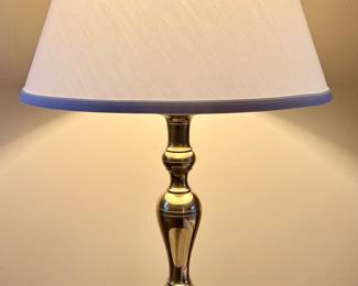 (2) Brass Table Lamps 