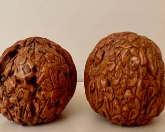 Antique Chinese Carved Walnuts