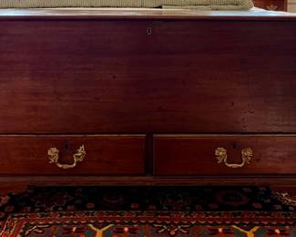 Antique English 18th century Two Drawer Blanket Chest