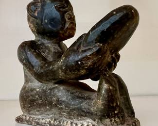 Carved Figure, Signed