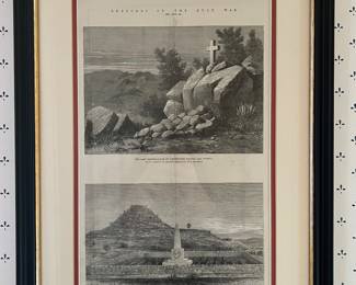 "Sketches of the Zulu War" Framed Print