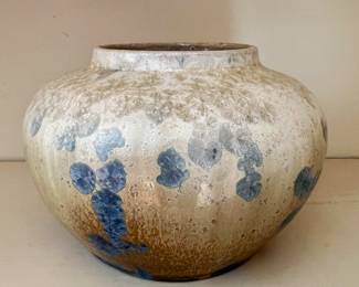 Pisgah Forest Crystalline Cameo Glass Signed Walter Stephen Potter, NC Pottery