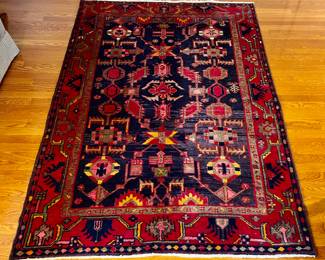 Rug (navy, yellow, maroon)