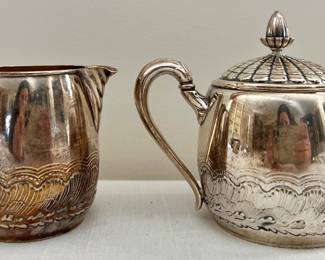 Sterling Creamer & Suger