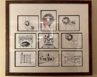 Framed Print, Signed T. Jones