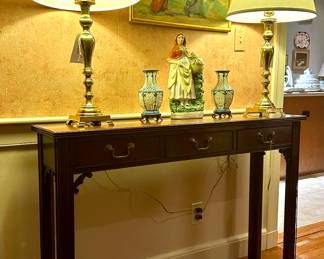 Three Drawer Console Table