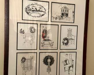 Rattleberry Farm Print, Signed T. L. Rose