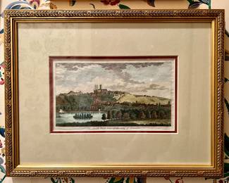 "The South West View of the City of Lincoln" Print