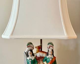 Staffordshire Figural Lamp 
