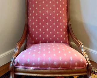 "Lincoln Rocker" Victorian Upholstered Rocking Chair