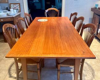 Hand Crafted Rough Cut Cherry Table