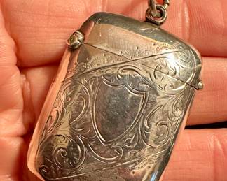 Sterling Silver Match Case