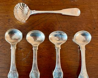 (6) Sterling Salt Spoons