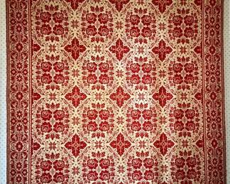 Vintage Jacquard Coverlet 