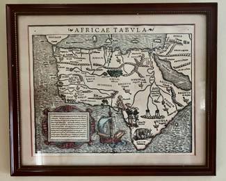 "Africae Tabvla" Framed Map