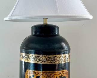 Asian Inspired Metal Lamp