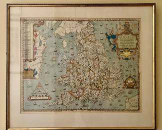 "Anglia" Framed Map