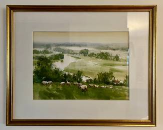 Watercolor, Signed J.A. Neff