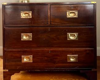 Campaign Style Vintage 4 drawer dresser