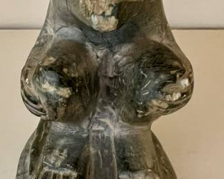 Carved Bear Figure, Signed