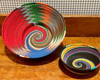 Handwoven Wire Baskets