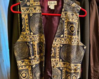 Rafaella Abstract Design Vest - Size Small