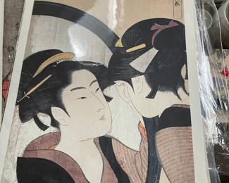 Assortment of Japanese Prints by Kitagawa Utamaro