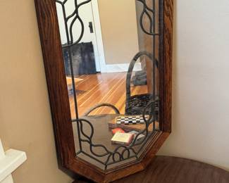 Cathedral Style Glass Mirror
