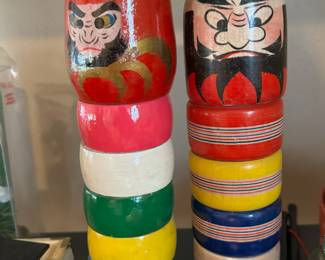2 Daruma Otoshi Dolls
