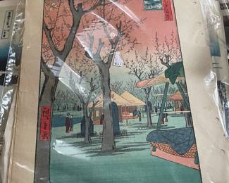 Print "Plum Garden, Kamata" by Utagawa Hiroshige