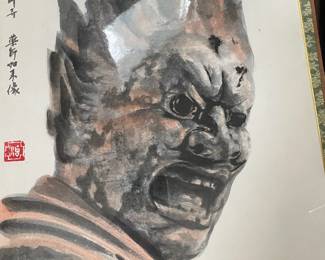 Japanese Print of General Shin Yakushiji