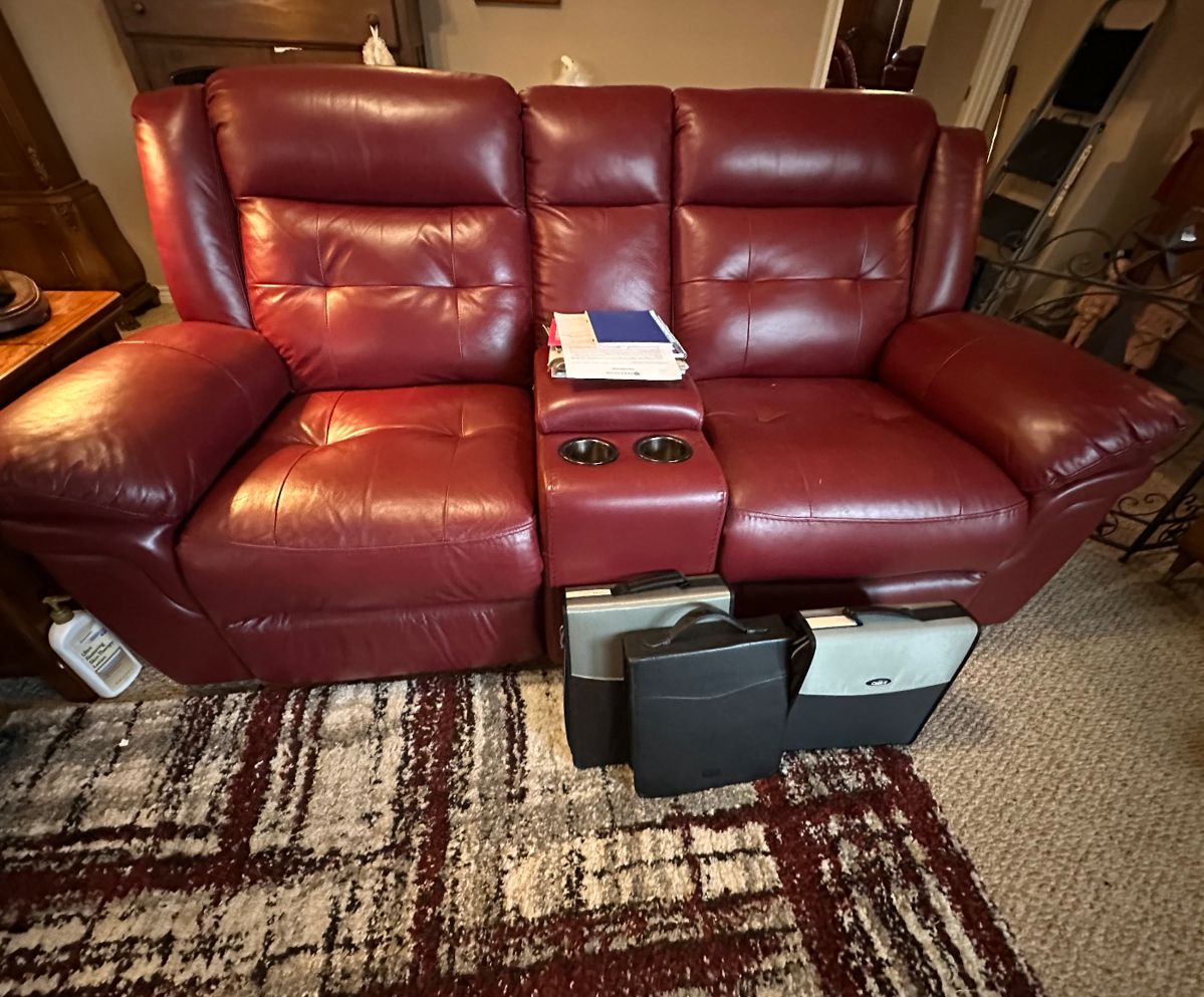 Red Reclining couch