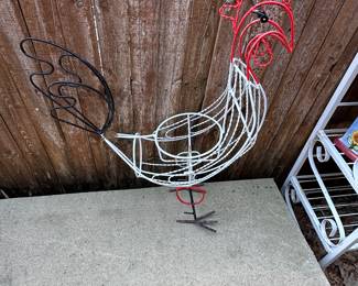 metal rooster