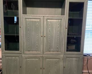 novello puccini TV cabinet made in San Giovanni, Italy.  83" wide x 86" tall x 20" deep