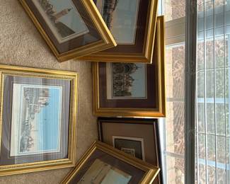 Plaza S Marco and other framed art
