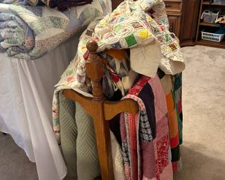 assorted quilts