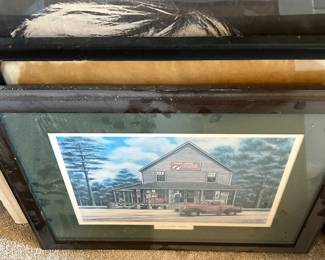 Framed coca-Cola print