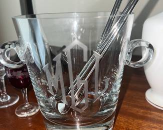 Monogrammed Ice Bucket