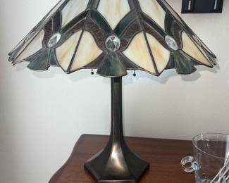 Reproduction Tiffany Style 3 socket lamp