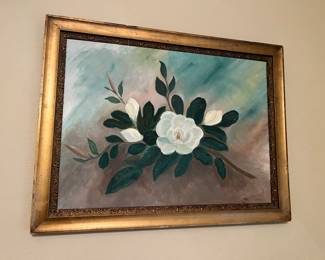Vintage Magnolia Painting