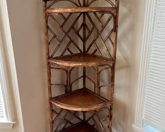 Bamboo Corner Shelf