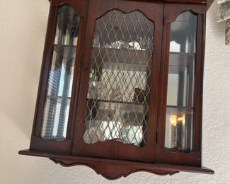 Curio wall cabinet