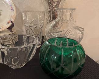 Crystal vases