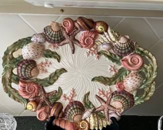 large Shell Platter by Fitz and Floyd