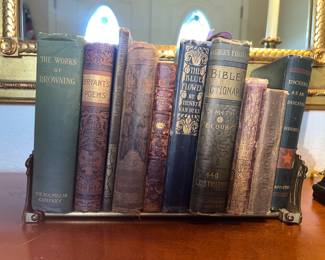 Collection of antique and vintage books