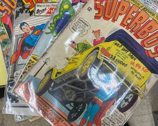 Lots of comics and basement overflow